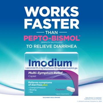 Imodium Multi-Symptom Relief Diarrhea Medicine Caplets