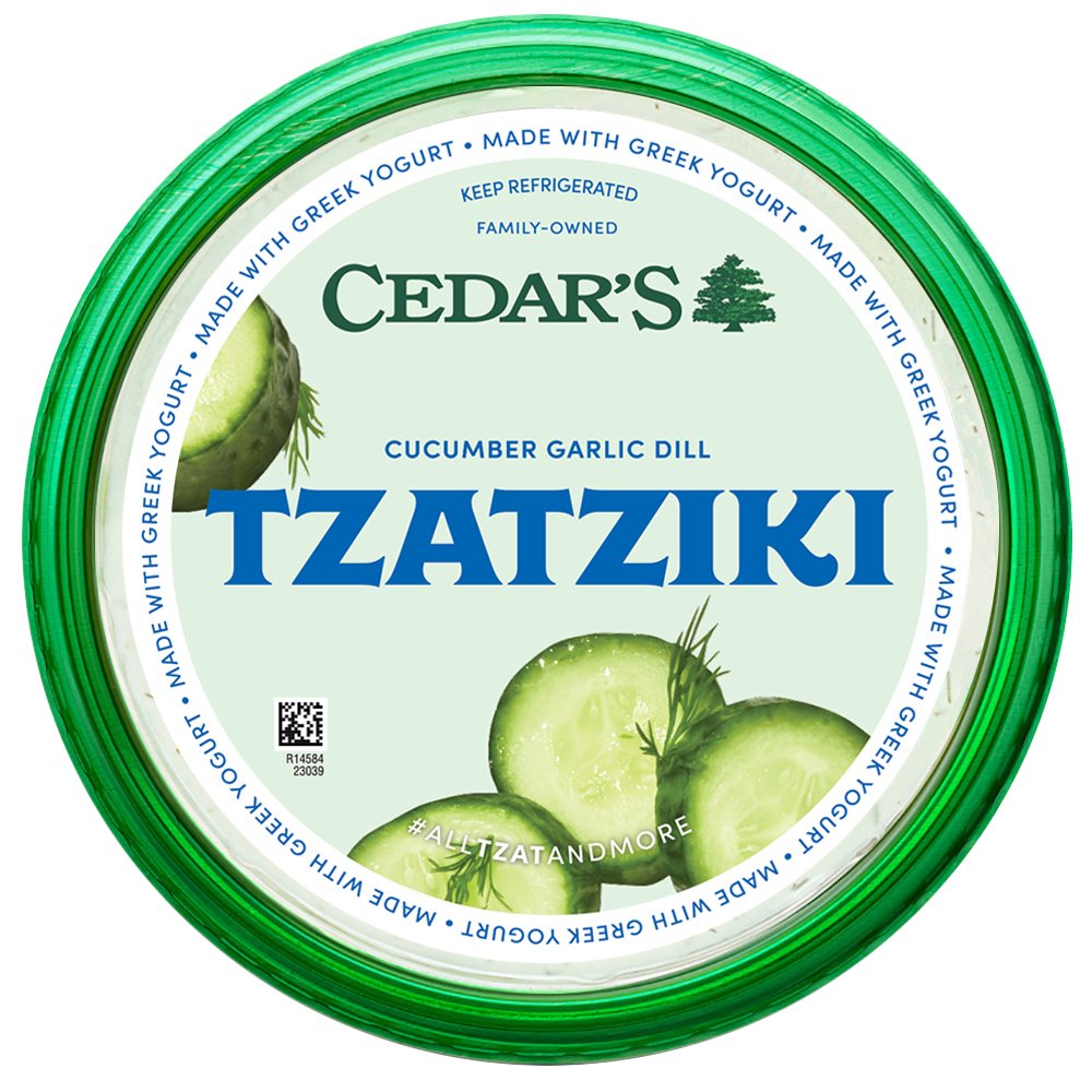 Cedars Tzatziki Dip Cucumber Garlic Dill Shop Dip At H E B