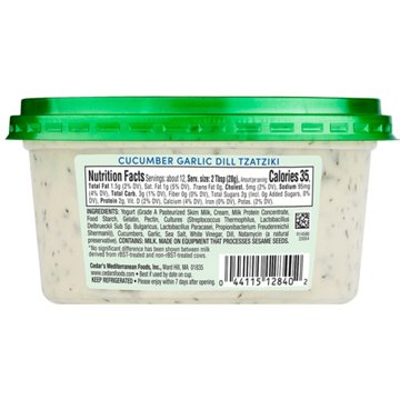 Cedar's Tzatziki Dip - Cucumber Garlic Dill, 12 oz
