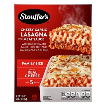 Stouffer's Cheesy Garlic Lasagna With Meat Sauce Frozen Meal