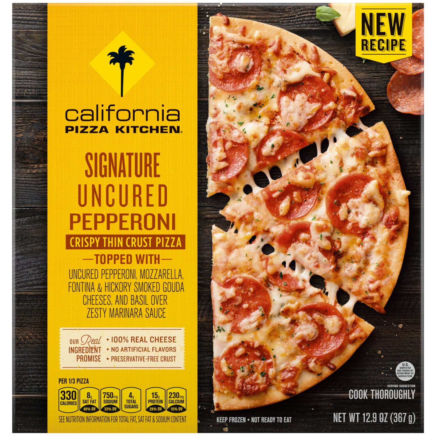 California Pizza Kitchen Signature Uncured Pepperoni Crispy Thin Crust Pizza Shop Pizza At Heb