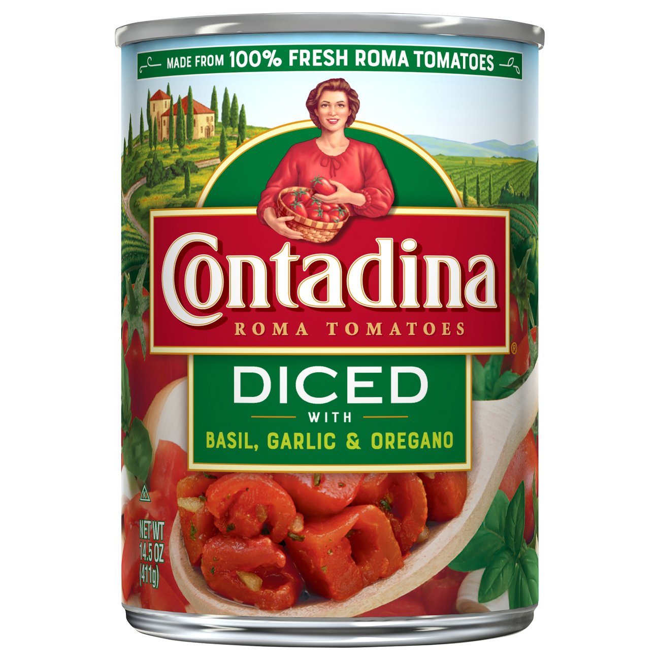 Contadina Roma Style Diced Tomatoes with Italian Herbs Shop