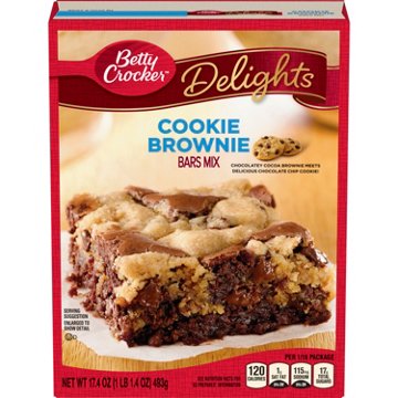 Betty Crocker Cookie Brownie Supreme Bars Mix, 17.4 oz