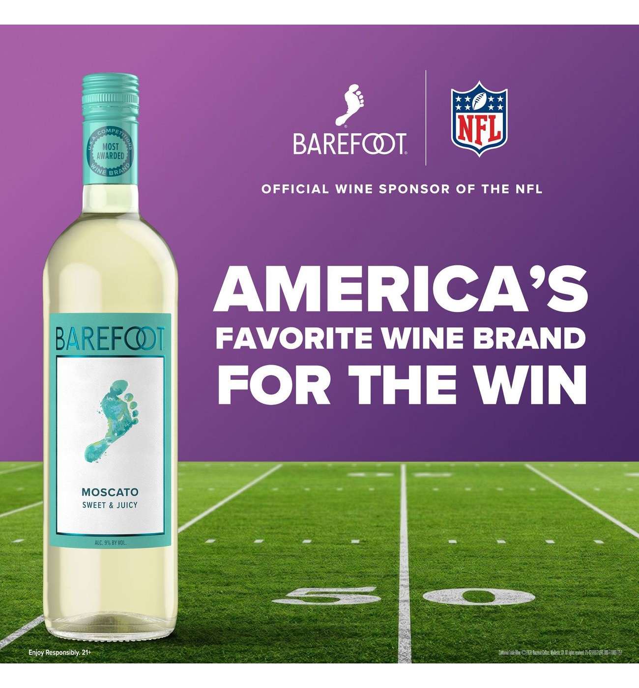 Barefoot Moscato California Sweet White Wine; image 2 of 7