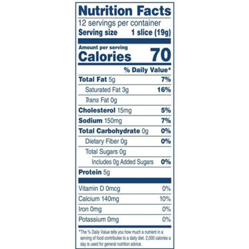 Kraft Provolone Natural Slices