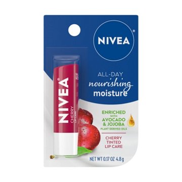 NIVEA Cherry Lip Care Carded Pack, 0.17 oz