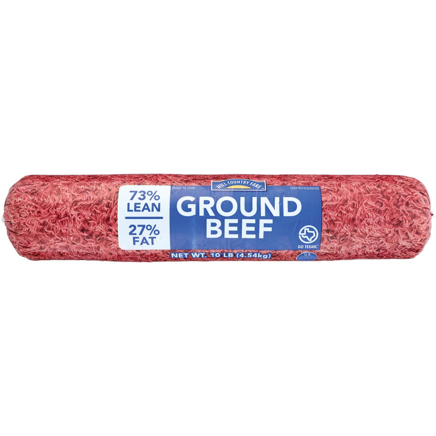 Hill Country Fare Ground Beef, 73% Lean; image 1 of 2