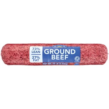 Hill Country Fare Ground Beef, 73% Lean, 10 lb