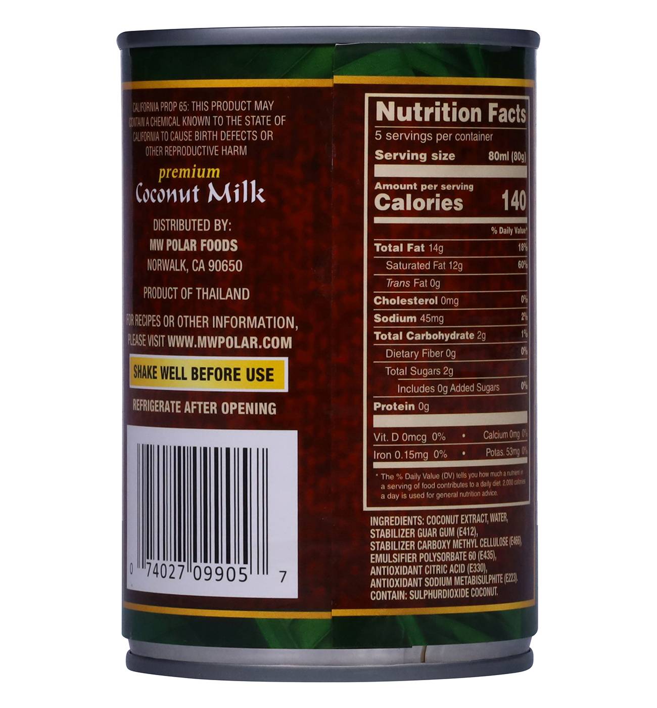 Polar Premium Coconut Milk; image 3 of 5