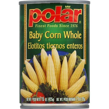 Polar Whole Baby Corn, 15 oz