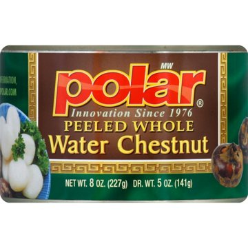 Polar Peeled Whole Water Chestnuts, 8 oz