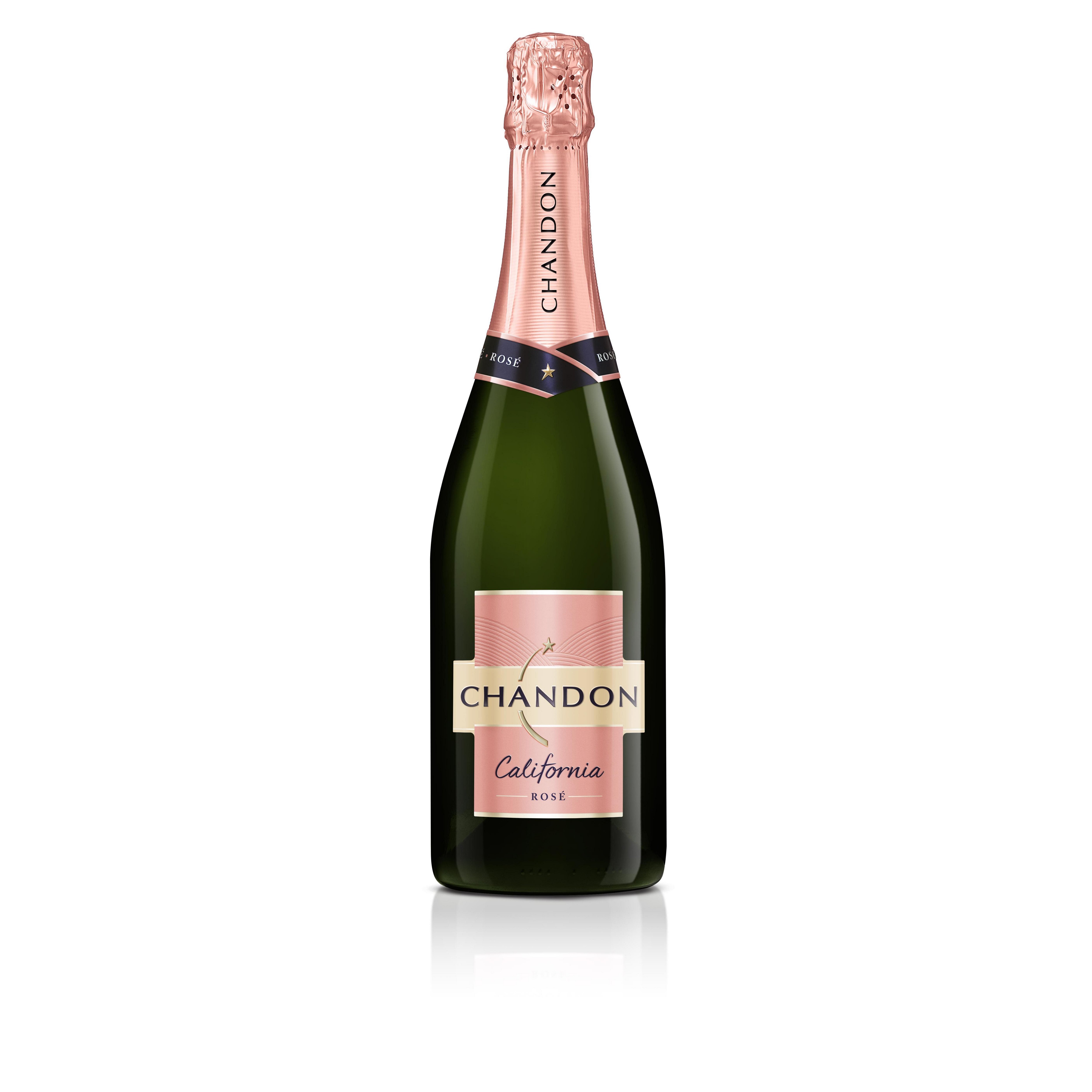 Chandon California Rose Sparkling Wine, 750 ml Glass Bottle 