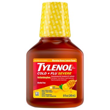 Tylenol Cold Flu Severe Daytime Liquid - Honey Lemon