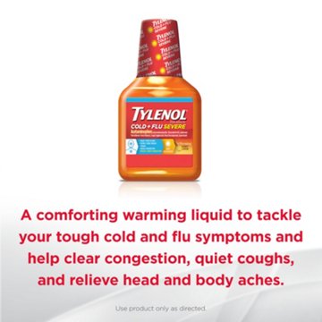 Tylenol Cold Flu Severe Daytime Liquid - Honey Lemon
