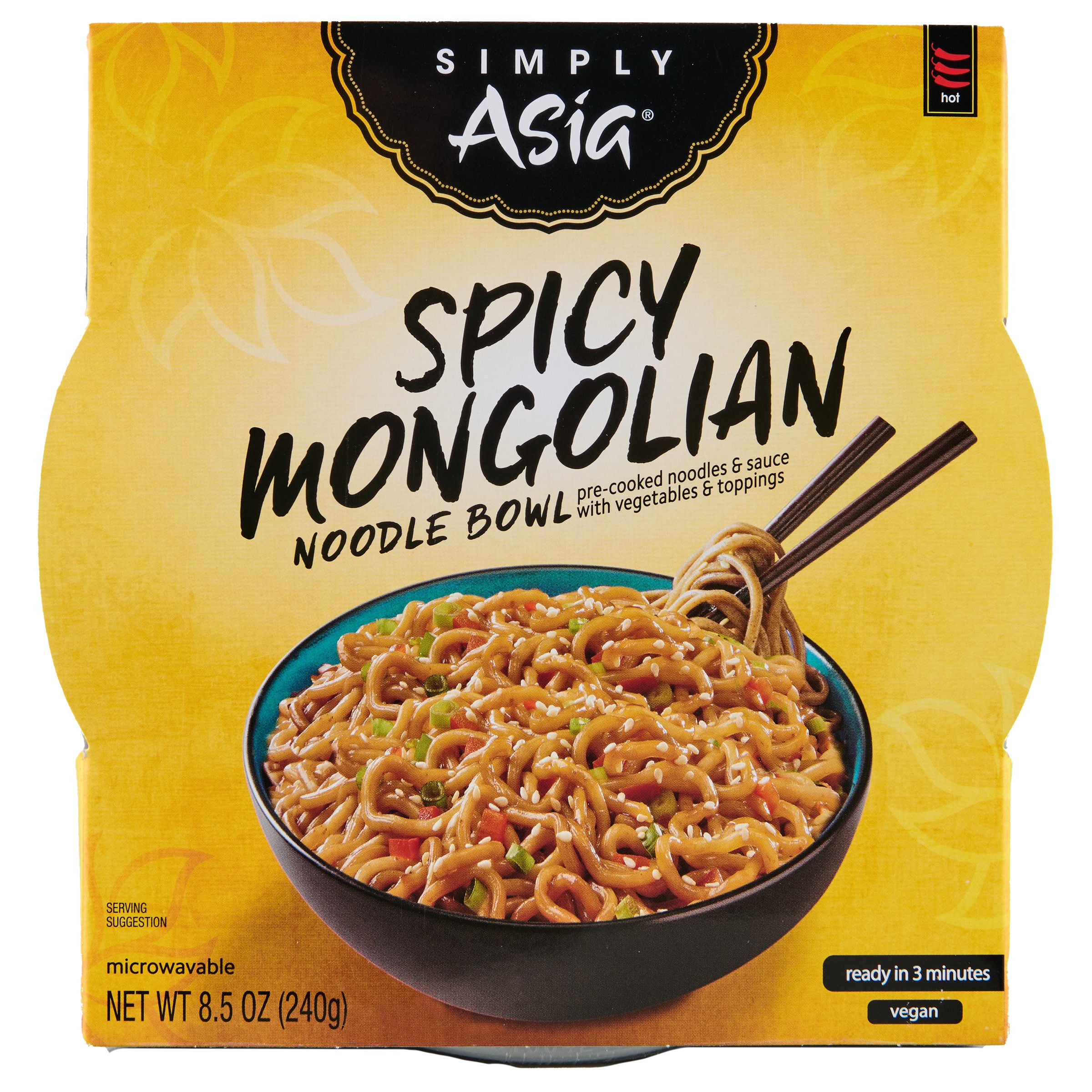 Simply Asia Spicy Mongolian Noodle Bowl Shop Pantry meals at HEB