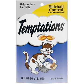 Temptations Indoor Care Crunchy and Soft Cat Treats - Chicken Flavor