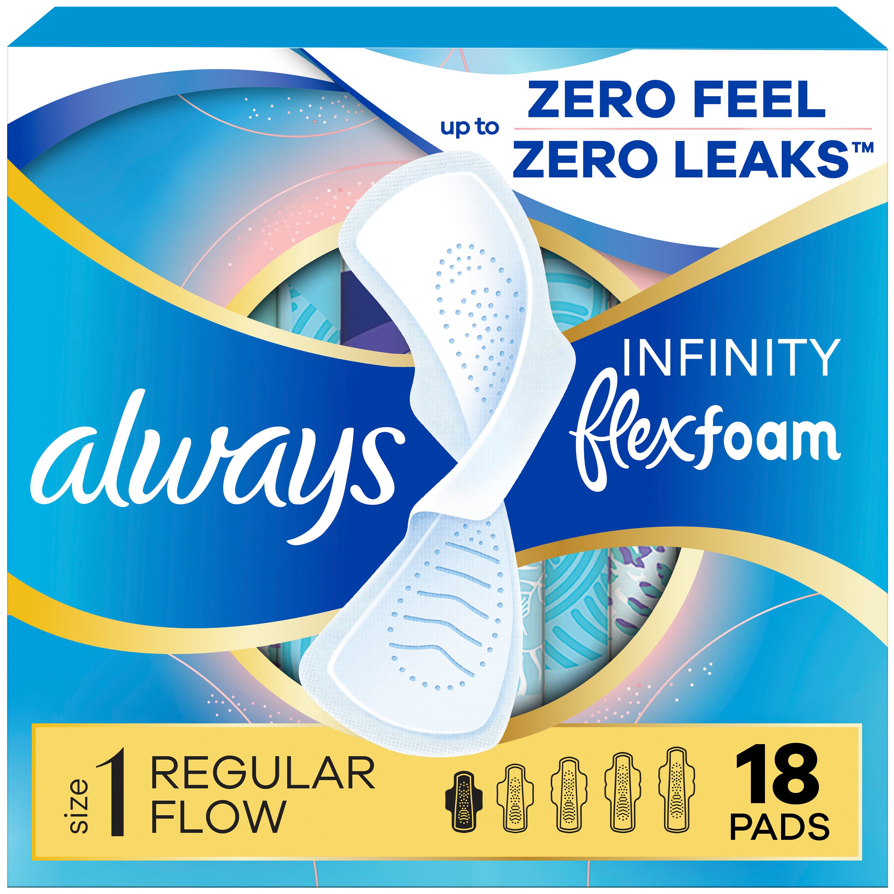 Always Infinity Flexfoam Pads with Wings - Regular - Shop Pads & liners ...
