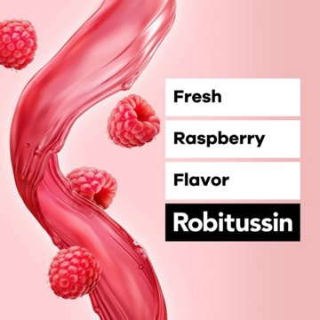 Robitussin Adult Maximum Strength Cough + Chest Congestion DM Max, Cough Suppressant & Expectorant, Raspberry Flavor, 8 oz
