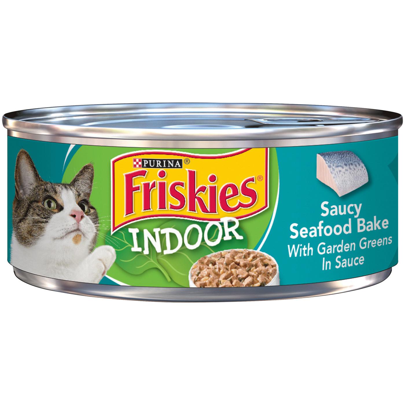 Friskies Indoor Saucy Seafood Bake Wet Cat Food; image 1 of 6