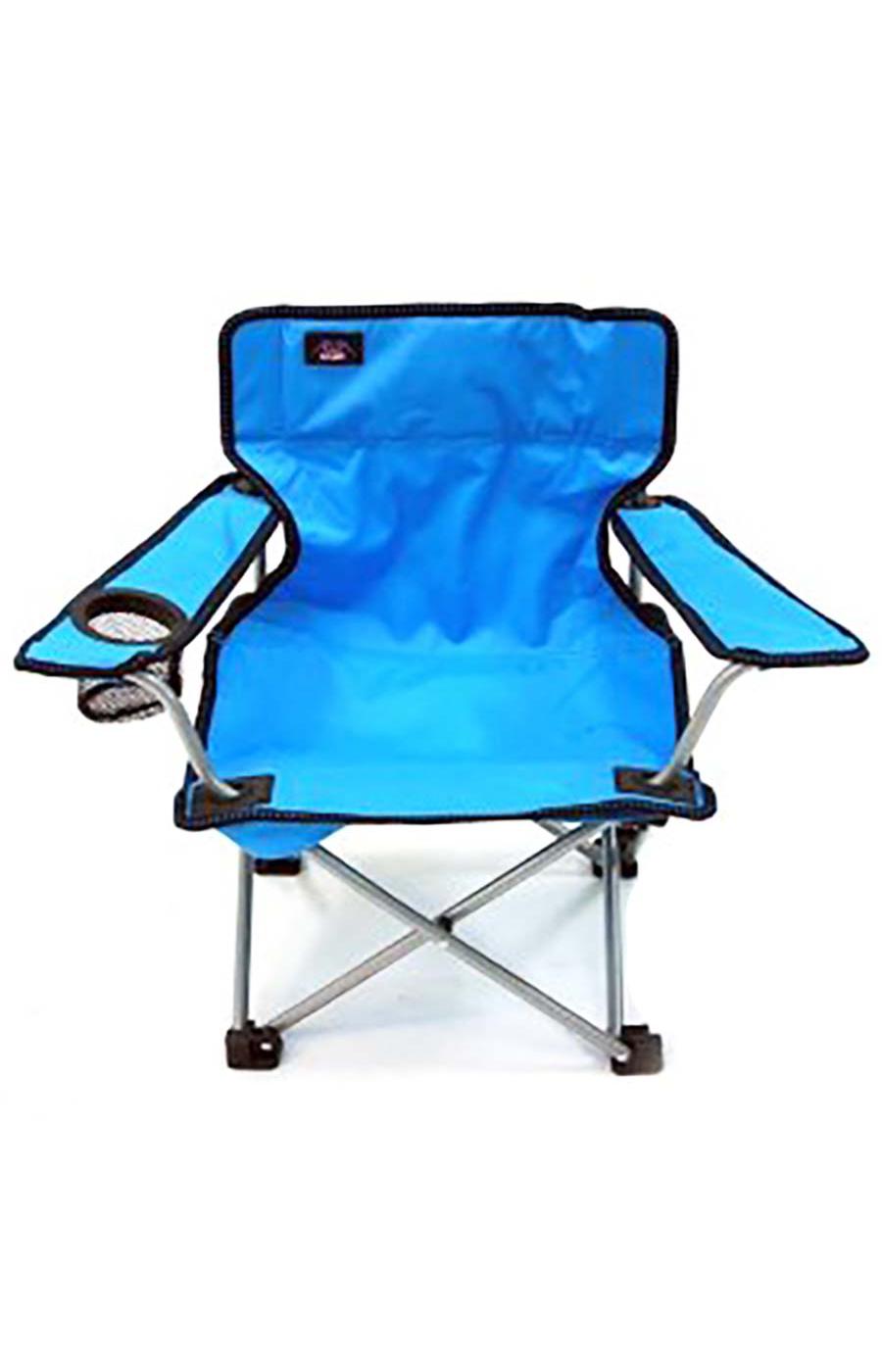 Outdoor Solutions Blue Folding Arm Chair; image 1 of 2