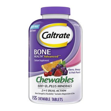 Caltrate 600+D3 Plus Minerals and Calcium Supplement Chewables