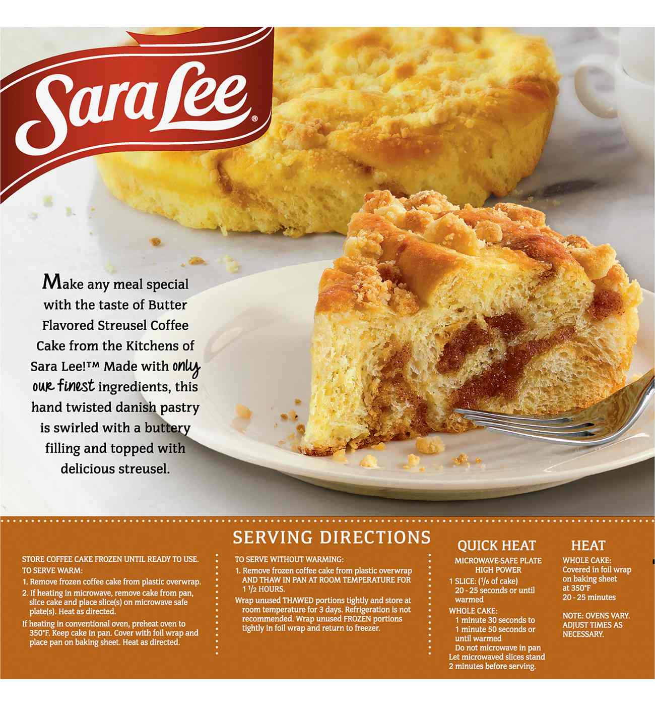 Sara Lee Butter Streusel Coffee Cake; image 4 of 5