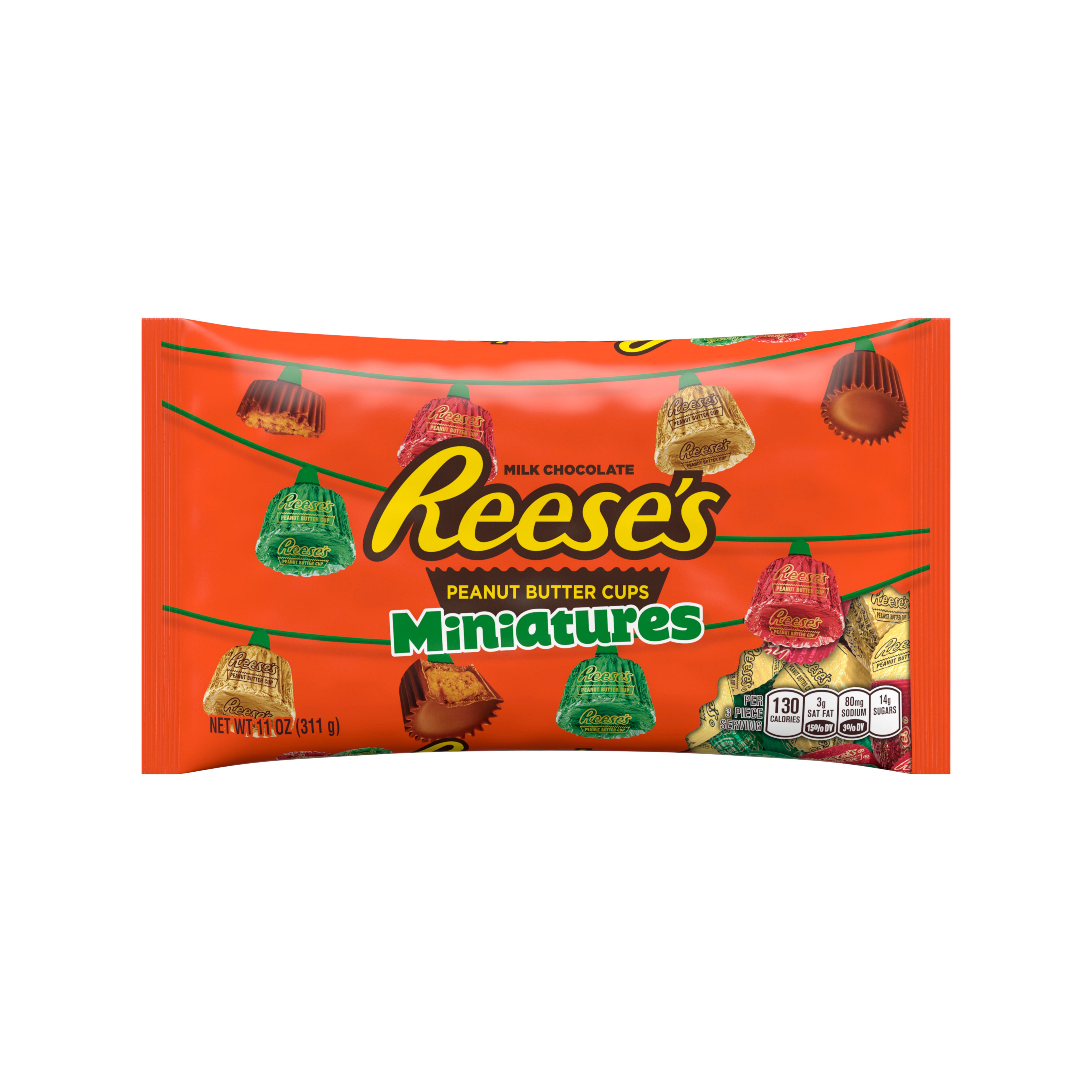 Reese's Christmas Peanut Butter Cup Miniatures Bag Shop Candy at HEB