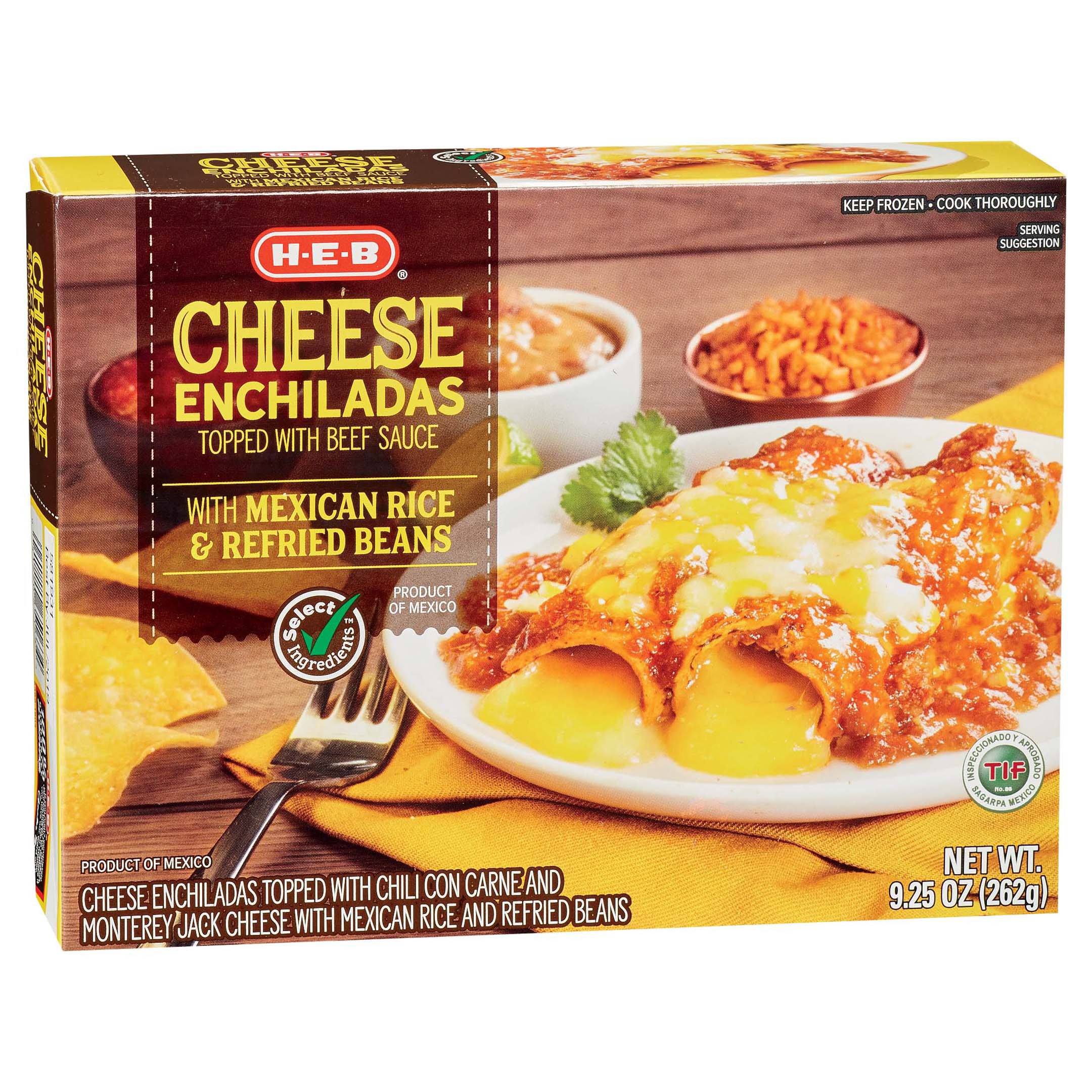 HEB Select Ingredients Cheese Enchiladas Shop Entrees & Sides at HEB