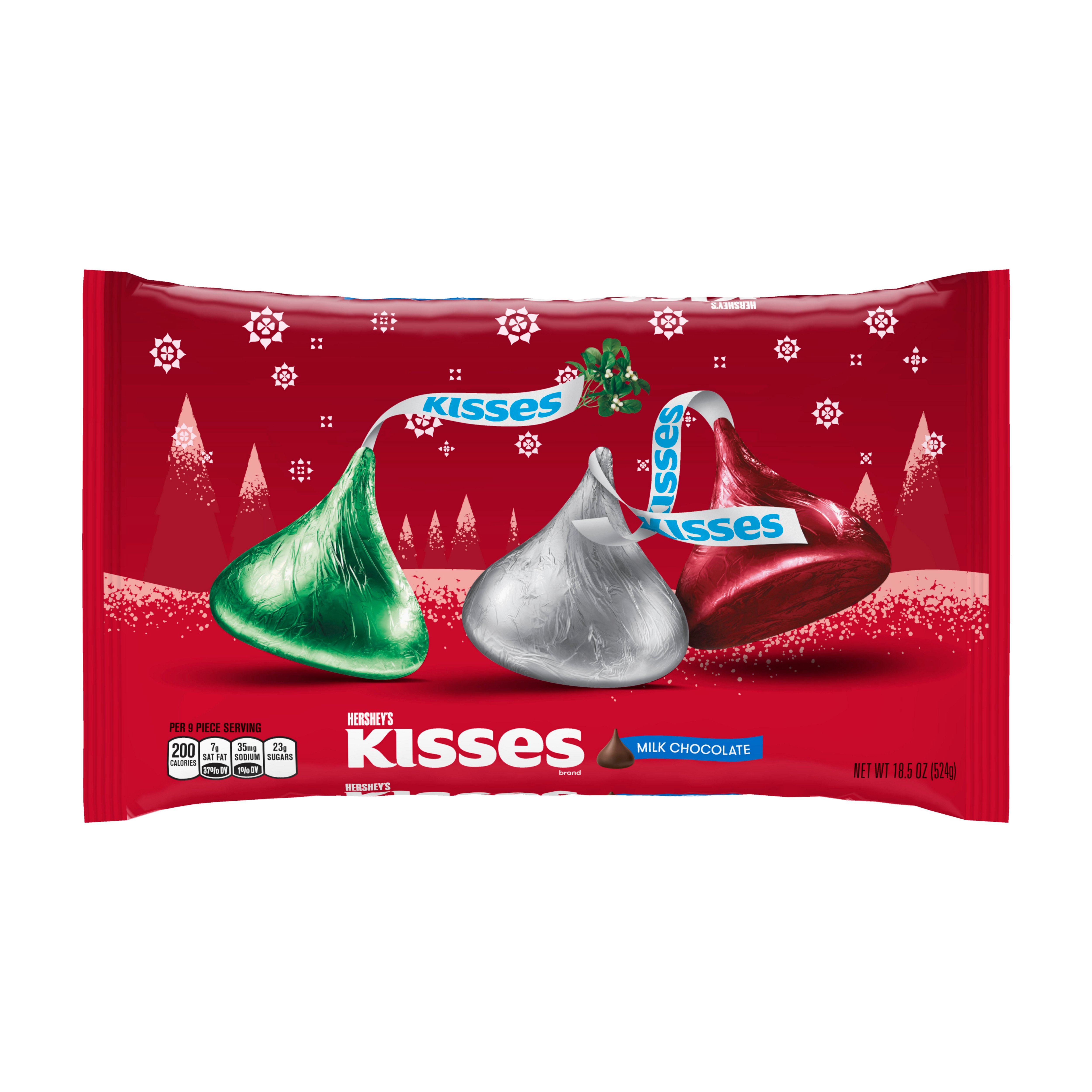 Hershey's Christmas Milk Chocolate Kisses Family Bag Shop Candy at HEB