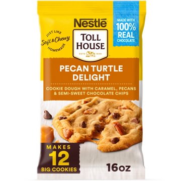 Nestle Toll House Pecan Turtle Delight Cookie Dough, 16 oz