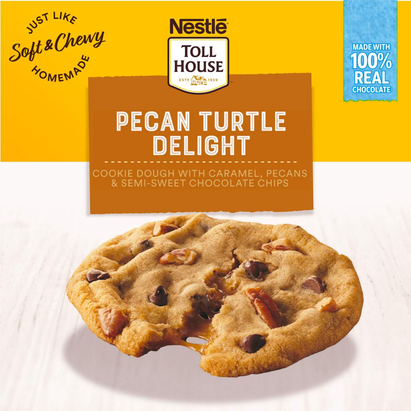 Nestle Toll House Cookie Dough - Pecan Turtle Delight; image 4 of 7