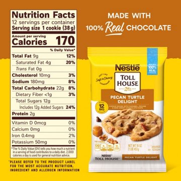 Nestle Toll House Pecan Turtle Delight Cookie Dough, 16 oz