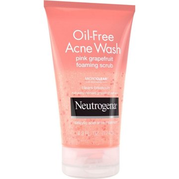 Neutrogena Oil-Free Acne Wash Pink Grapefruit Face Foaming Scrub