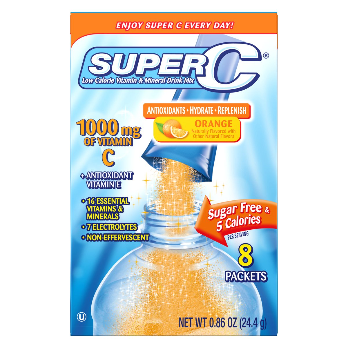 Super C Immunity Drink Mix, Orange