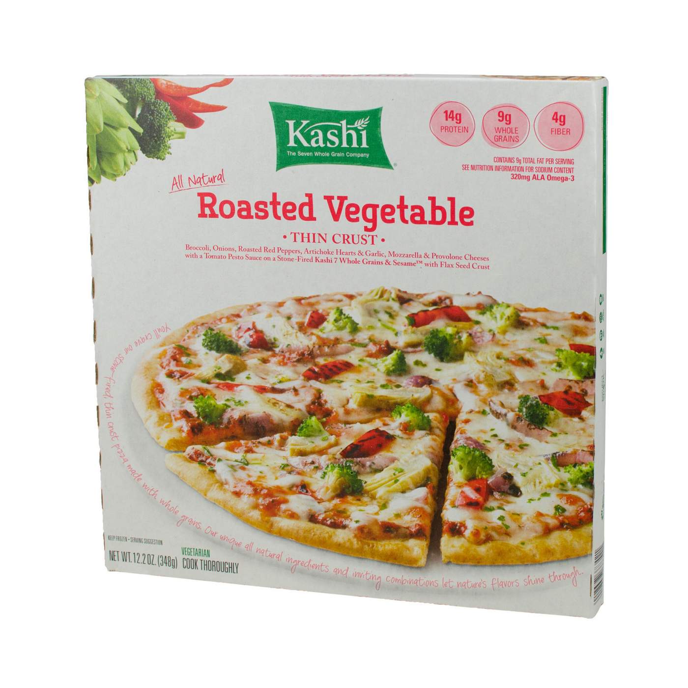 Kashi Thin Crust Pizza, Roasted Vegetable; image 1 of 2