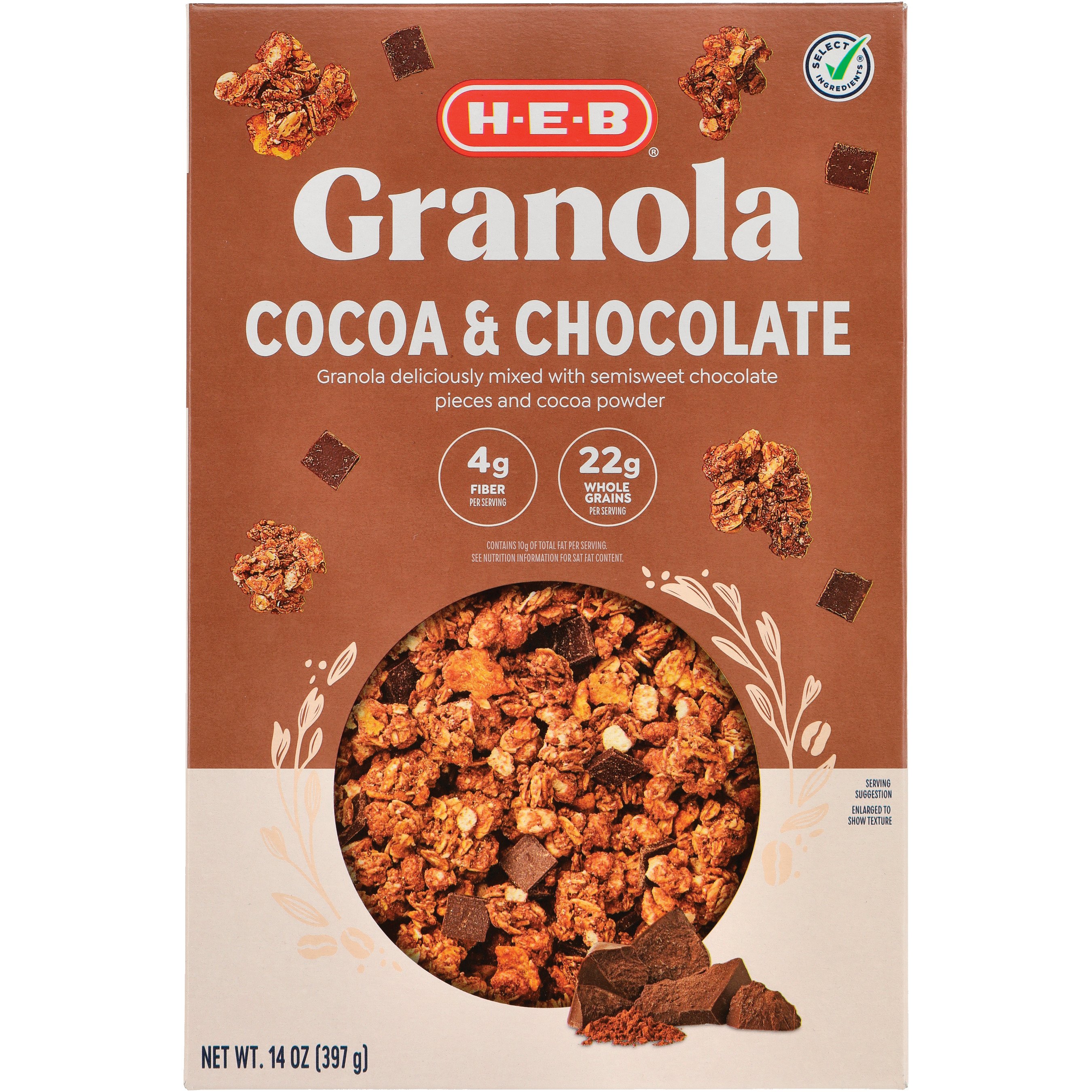 HEB Cocoa & Chocolate Granola Shop Cereal & Breakfast at HEB
