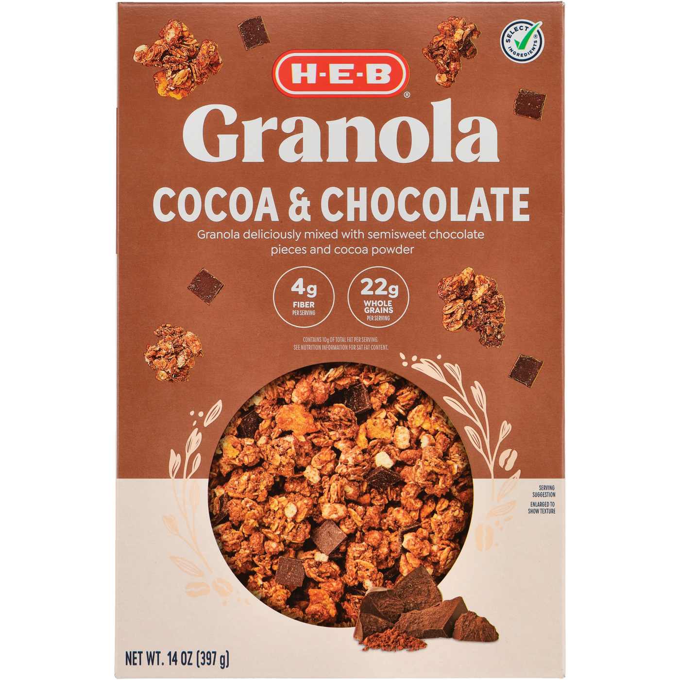 H-E-B Cocoa & Chocolate Granola; image 1 of 2