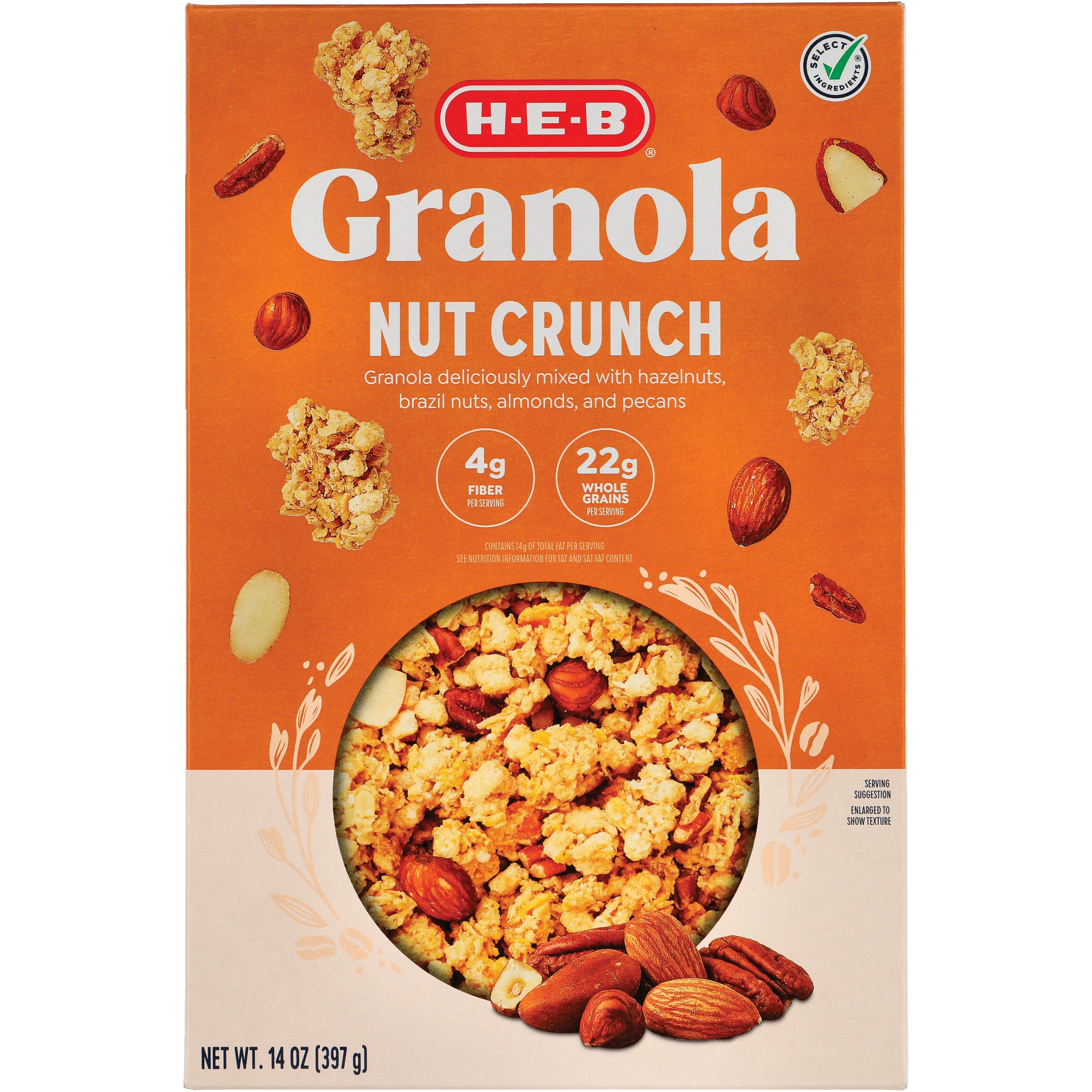 H-E-B Select Ingredients Granola With Mixed Nuts - Shop Cereal At H-E-B