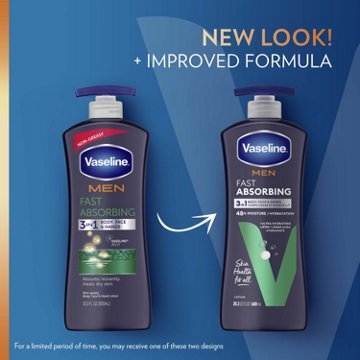 Vaseline Men Fast Absorbing Lotion, 20.3 oz