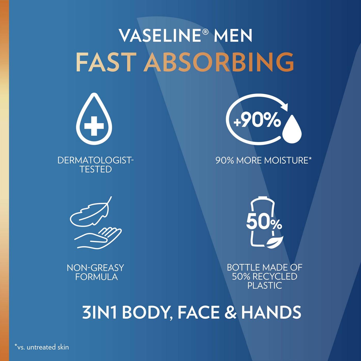 Vaseline Men Fast Absorbing Lotion; image 5 of 10