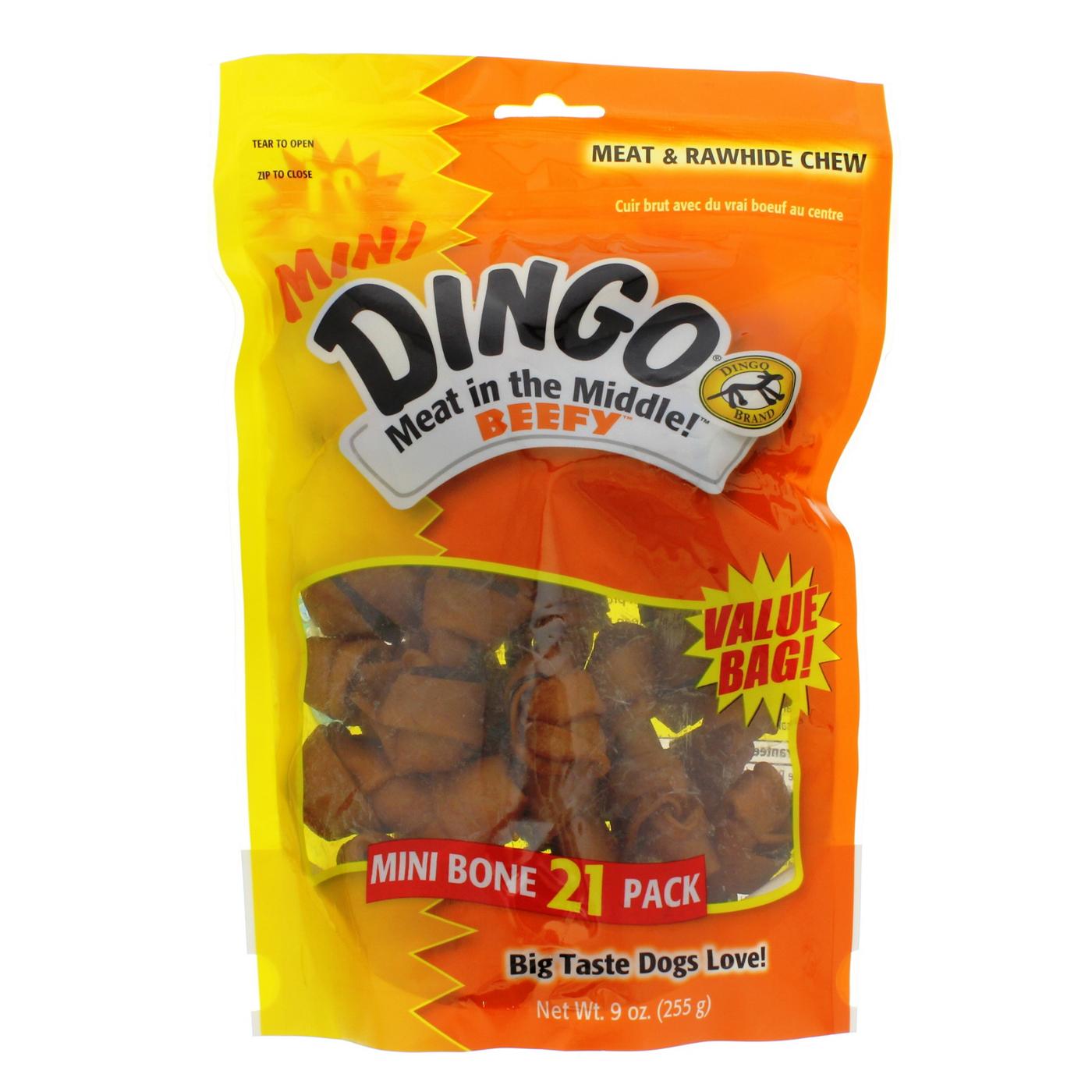 Dingo Beefy Mini Bone Value Bag; image 1 of 2