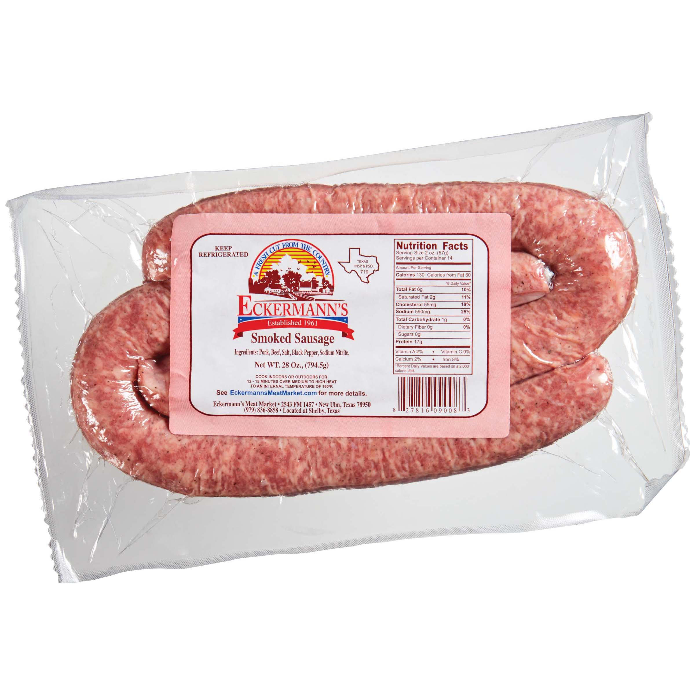 Eckermann's Smoked Sausage Family Pack Shop Sausage at HEB