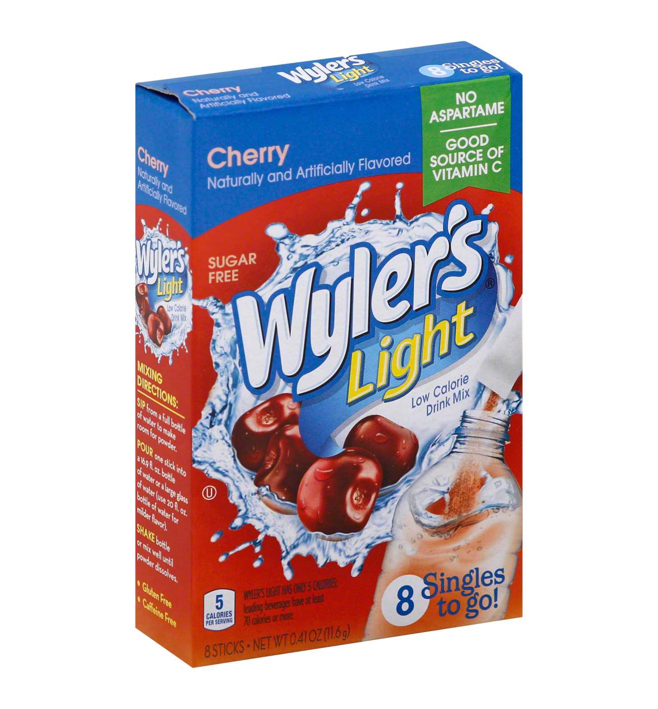 Wyler's Light Singles to Go! Cherry Drink Mix; image 1 of 2