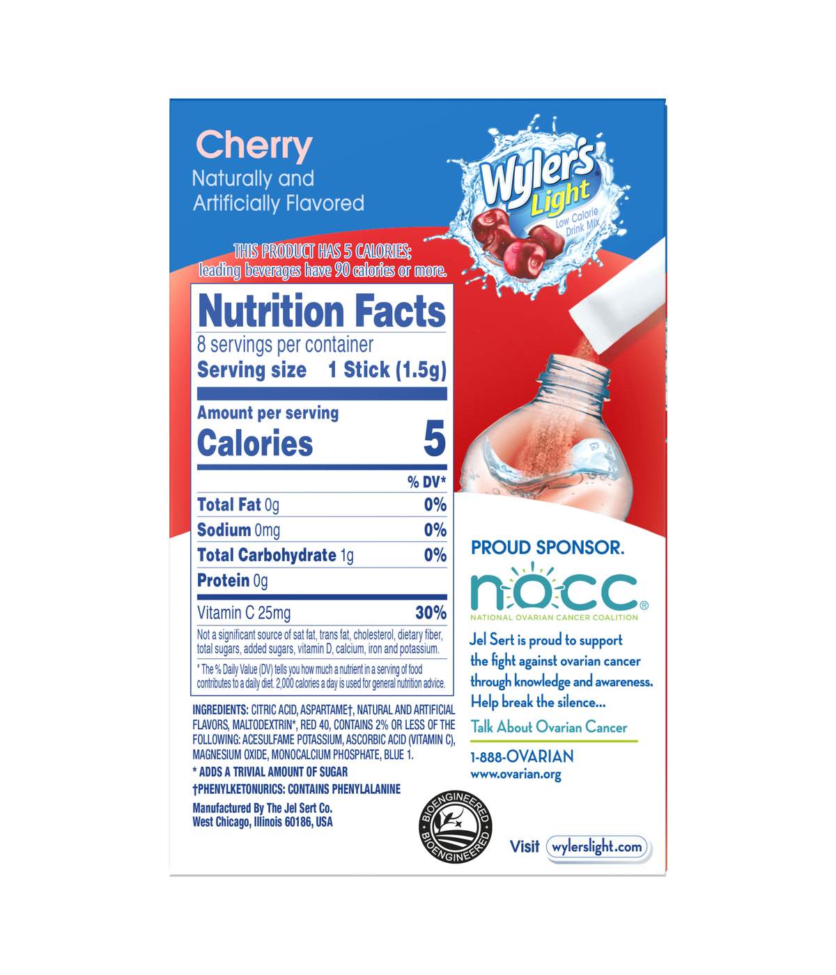 Wyler's Light Singles-To-Go Sugar Free Drink Mix – Cherry; image 2 of 4