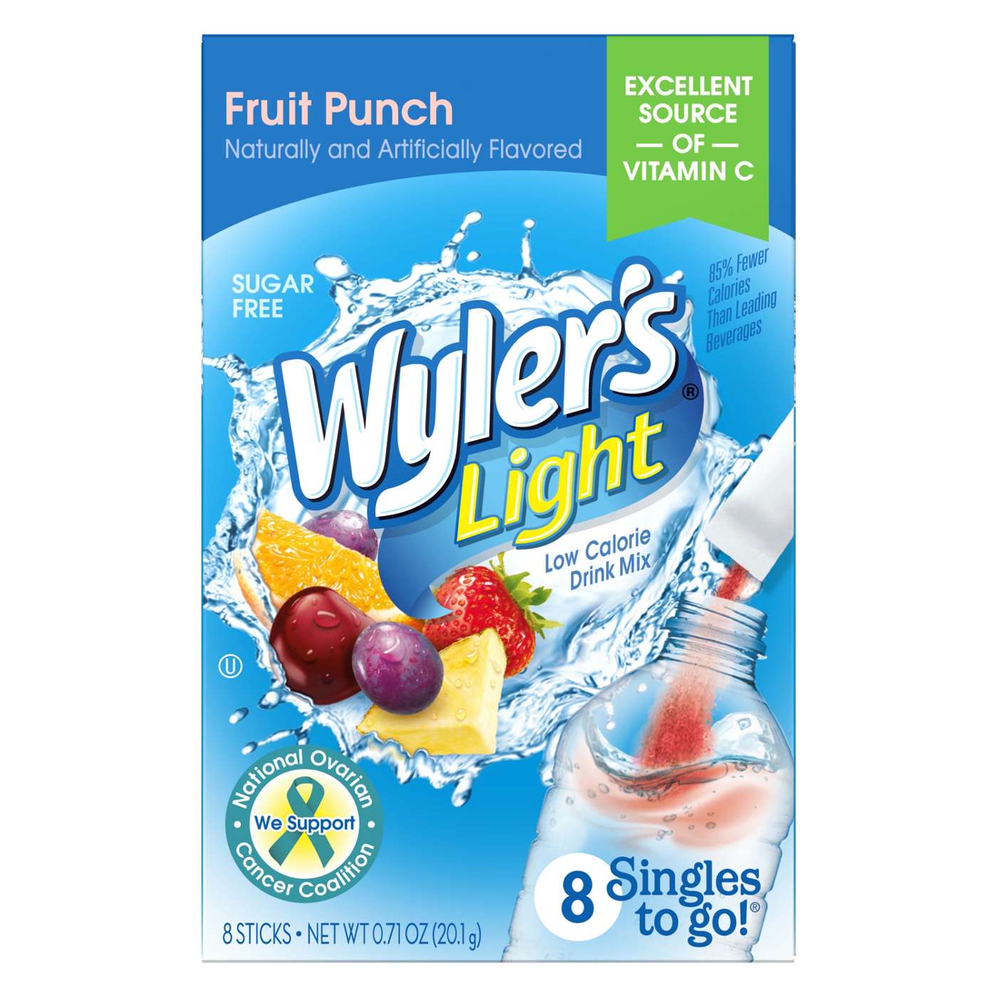 Wyler's Light Singles to Go! Fruit Punch Drink Mix; image 1 of 4