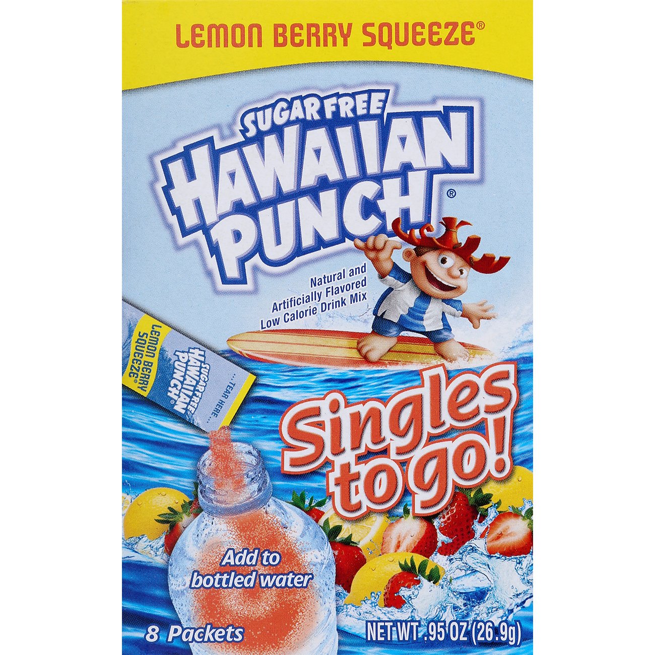 Hawaiian Punch Singles to Go! Sugar Free Lemon Berry Squeeze Drink Mix