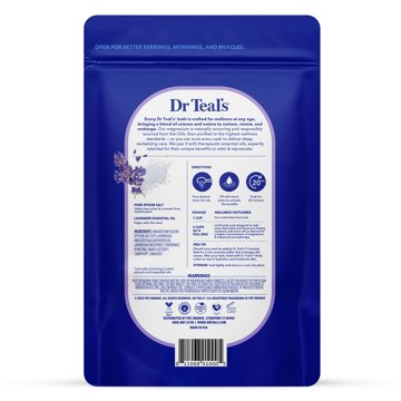 Dr Teal's Soothe & Sleep with Lavender Epsom Salt Soaking Solution, 3 lb