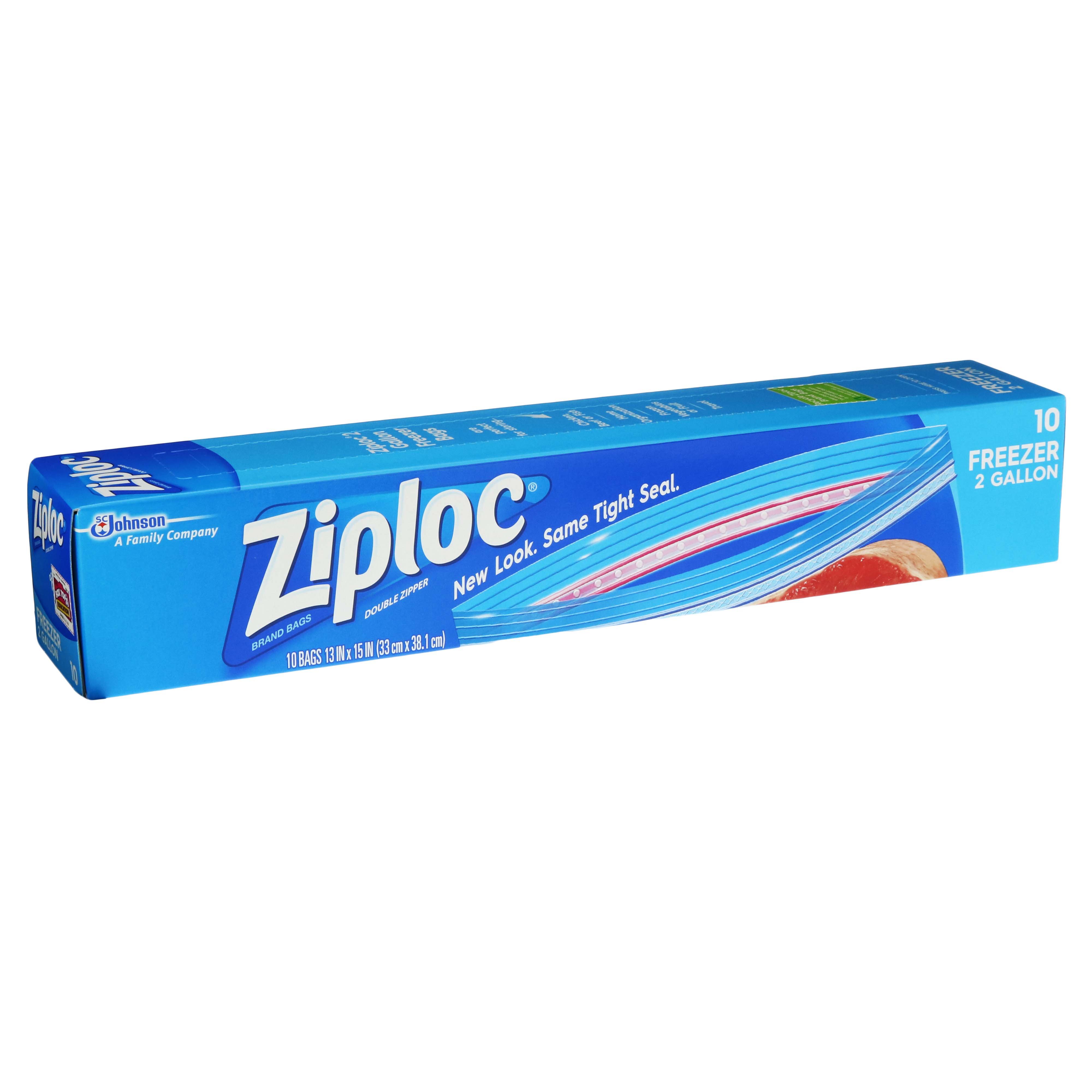 Ziploc Heavy Duty 2 Gallon Freezer Bags, 10 ct | Central Market