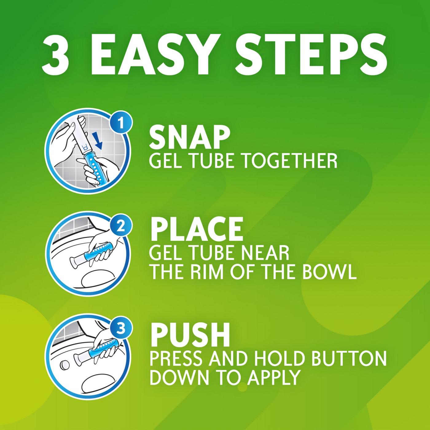 Scrubbing Bubbles Fresh Gel Toilet Cleaning Stamp, Rainshower Dispenser with 6 Gel Stamps; image 5 of 8