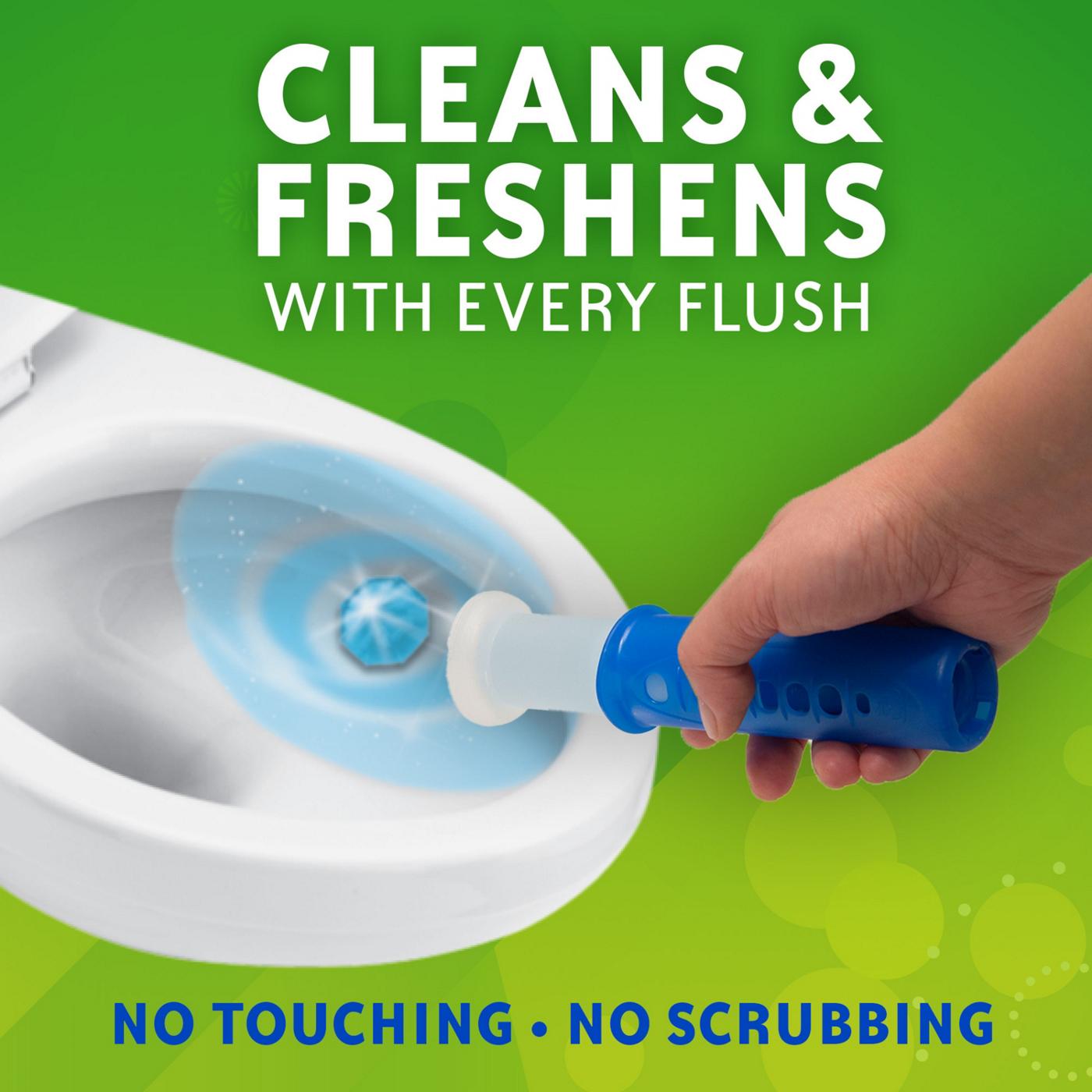 Scrubbing Bubbles Fresh Gel Toilet Cleaning Stamp, Rainshower Dispenser with 6 Gel Stamps; image 8 of 8